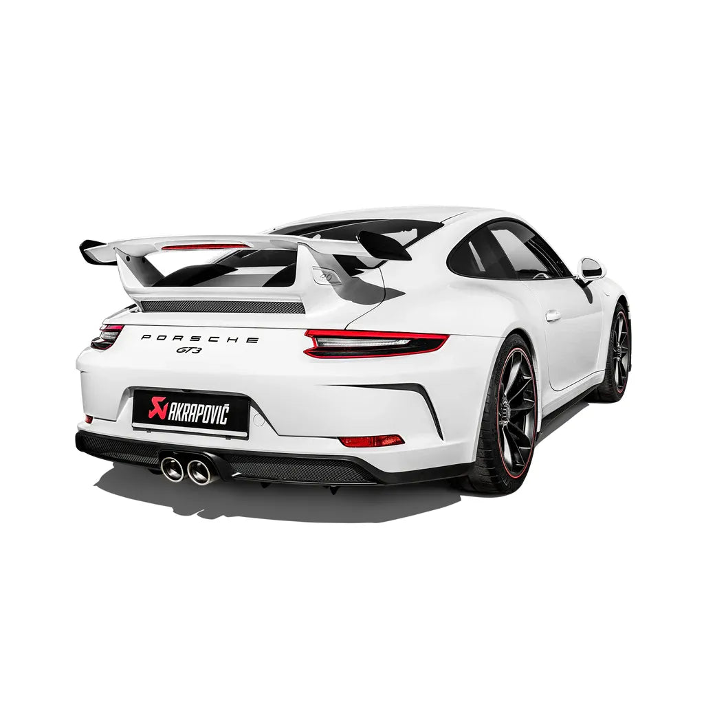 Akrapovic 2018 Porsche 911 GT3 (991.2) Slip-On Race Line (Titanium) w/Tips & Carbon Fiber Diffuser