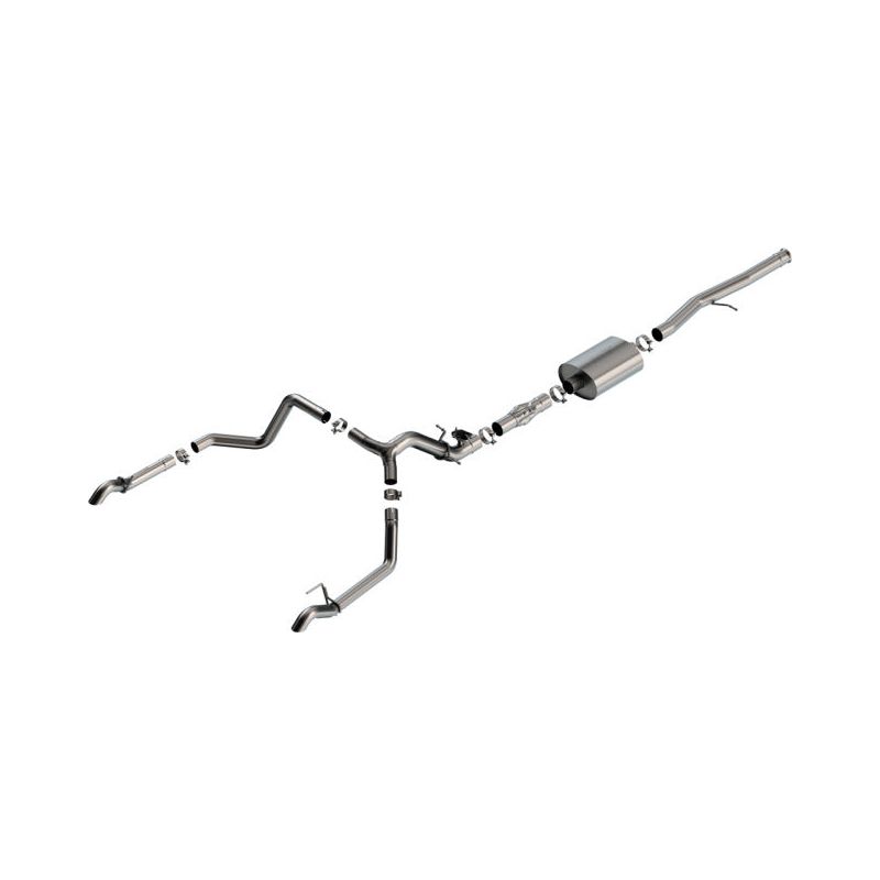 Borla 2024 Chevrolet/GMC 1500 ZR2 & AT4X 6.2L V8 4WD 4DR ATAK Catback Exhaust w/ Turndown Tips