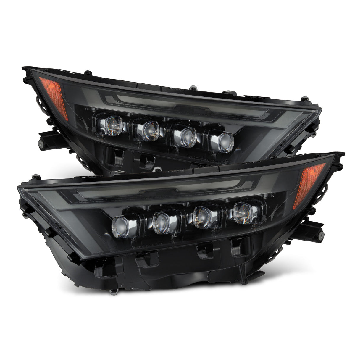 2019-2024 Toyota RAV4 (High Trim) - Alpharex NOVA-Series LED Projector Headlights Alpha-Black