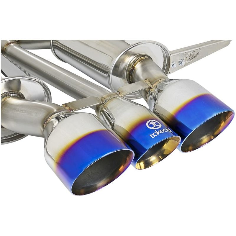 aFe Takeda 3in 304 SS Cat-Back Exhaust w/ Blue Flame Tips 2017+ Honda Civic Type R I4 2.0L (t)