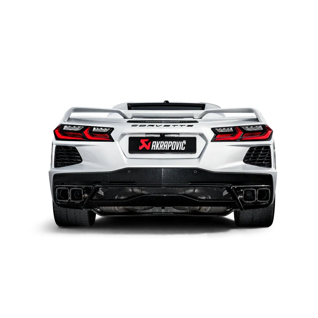Akrapovic 2020 Chevrolet Corvette Stingray (C8) OPF/GPF Slip-On Line (Titanium) w/ Titanium Tips