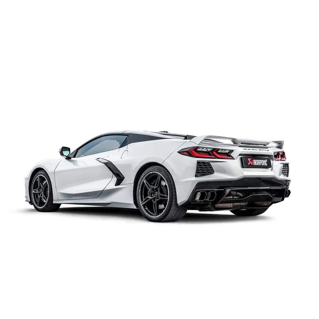 Akrapovic 2020 Chevrolet Corvette Stingray (C8) OPF/GPF Slip-On Line (Titanium) w/ Titanium Tips