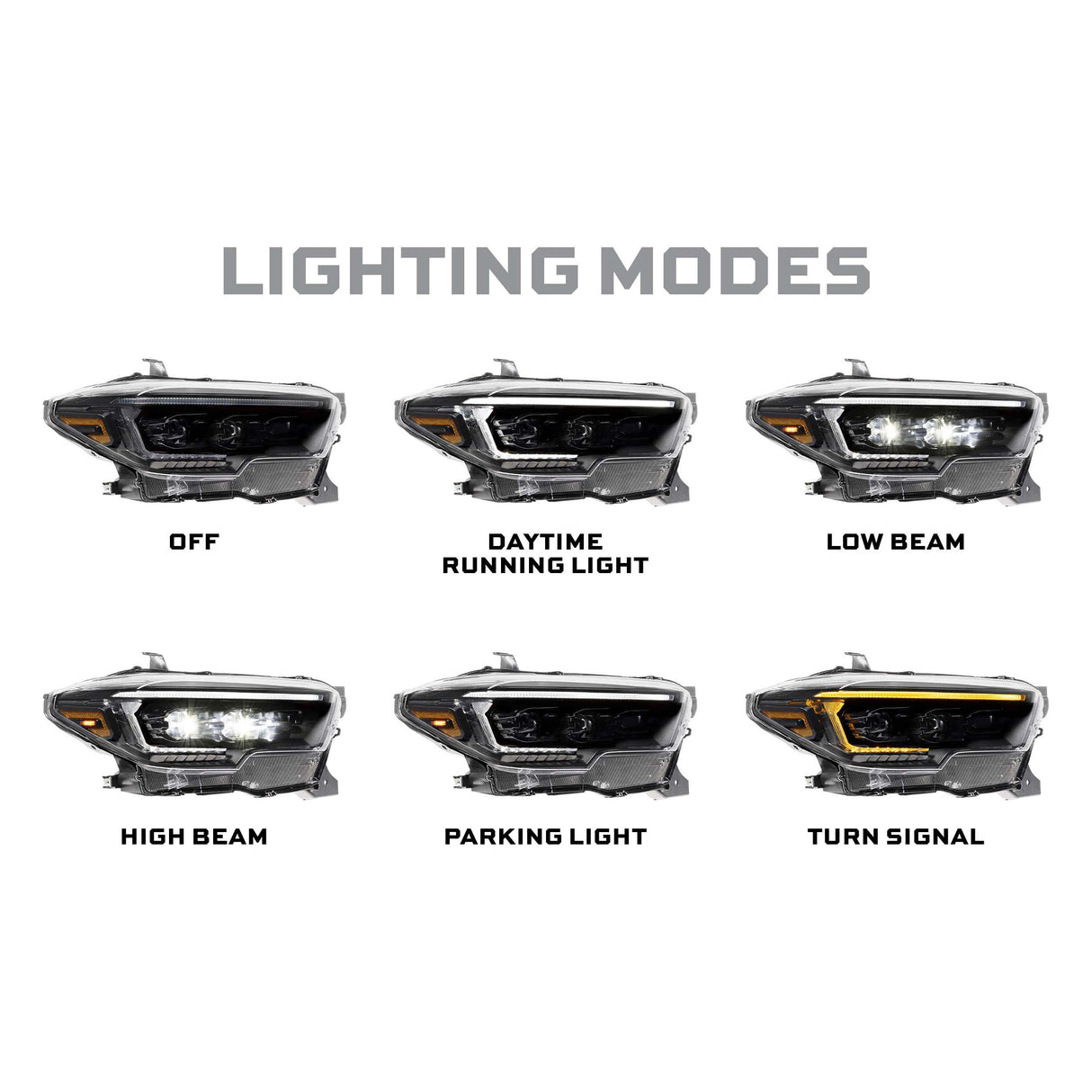 2016-2023 Toyota Tacoma - Morimoto XB EVO Hybrid LED Headlights