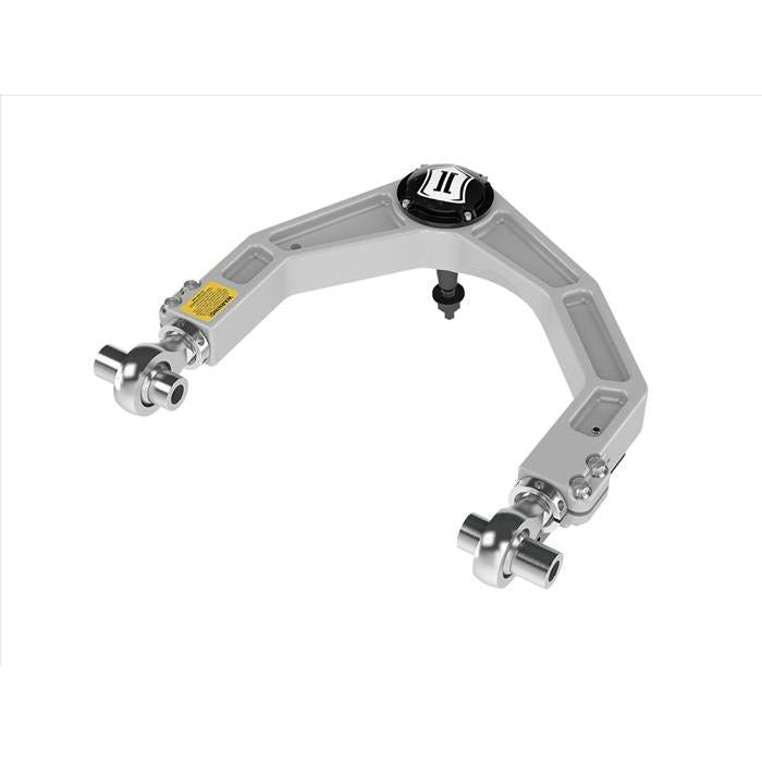 ICON 2021-2023 Ford F-150 Raptor Billet Upper Control Arm w/ Delta Joint Pro Kit Front View