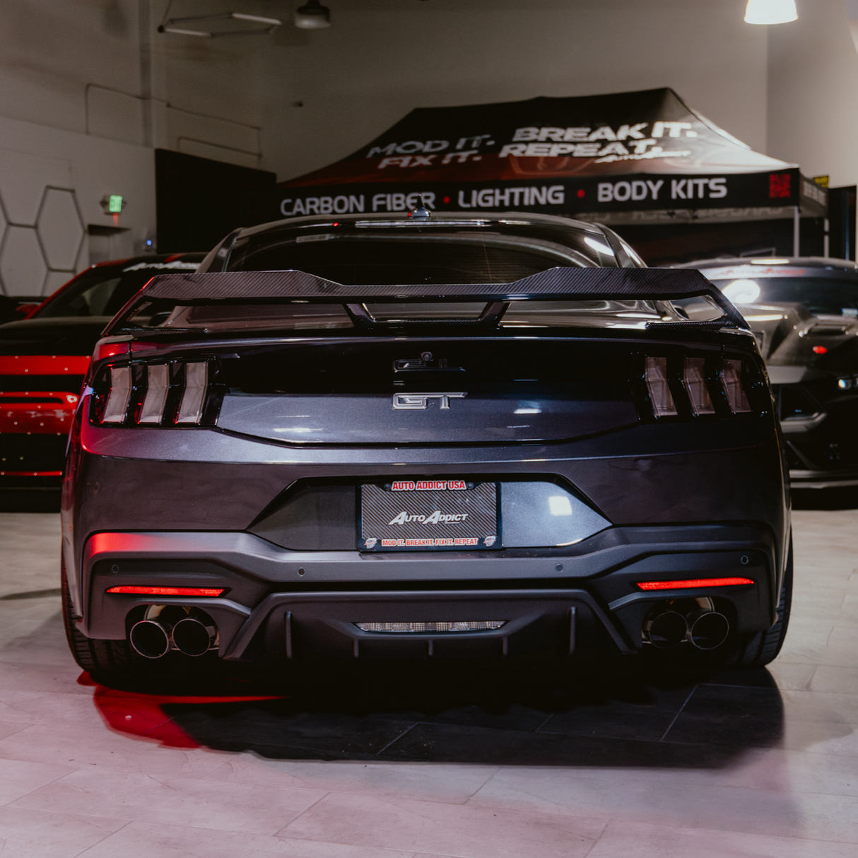 2024+ Ford Mustang S650 Euro Style Taillights Amber Turn Signal Sequential