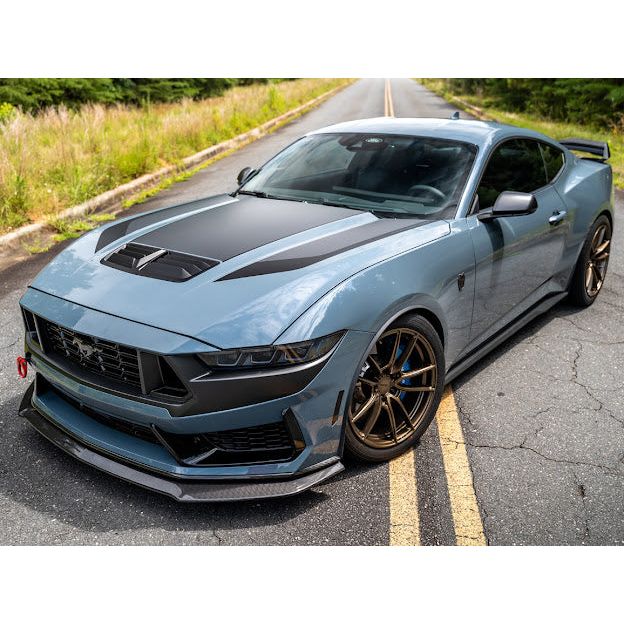 2024+ Ford Mustang Dark Horse Factory Carbon Fiber Front Bumper Lip Splitter