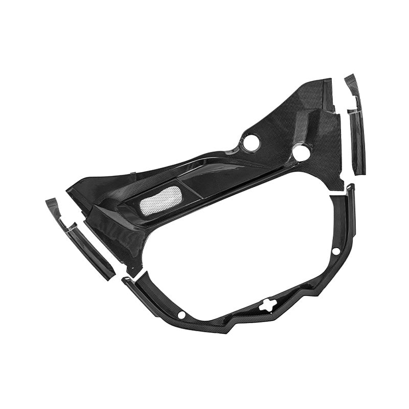 Corvette C8 DRY CARBON FIBER Front Trunk Trim Cover Kit