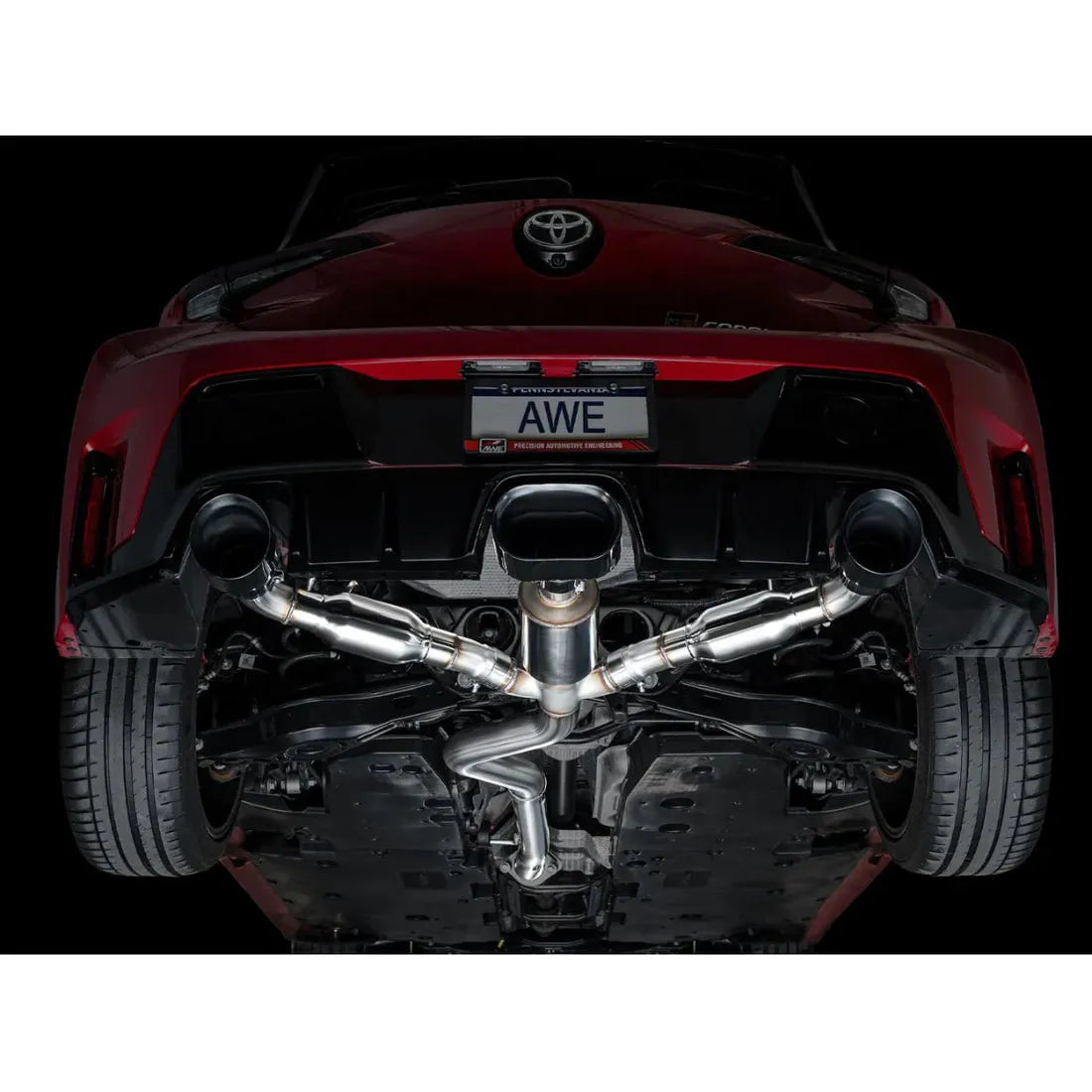 AWE Tuning 2023+ Toyota GR Corolla Track Edition Exhaust - Diamond Black Tips
