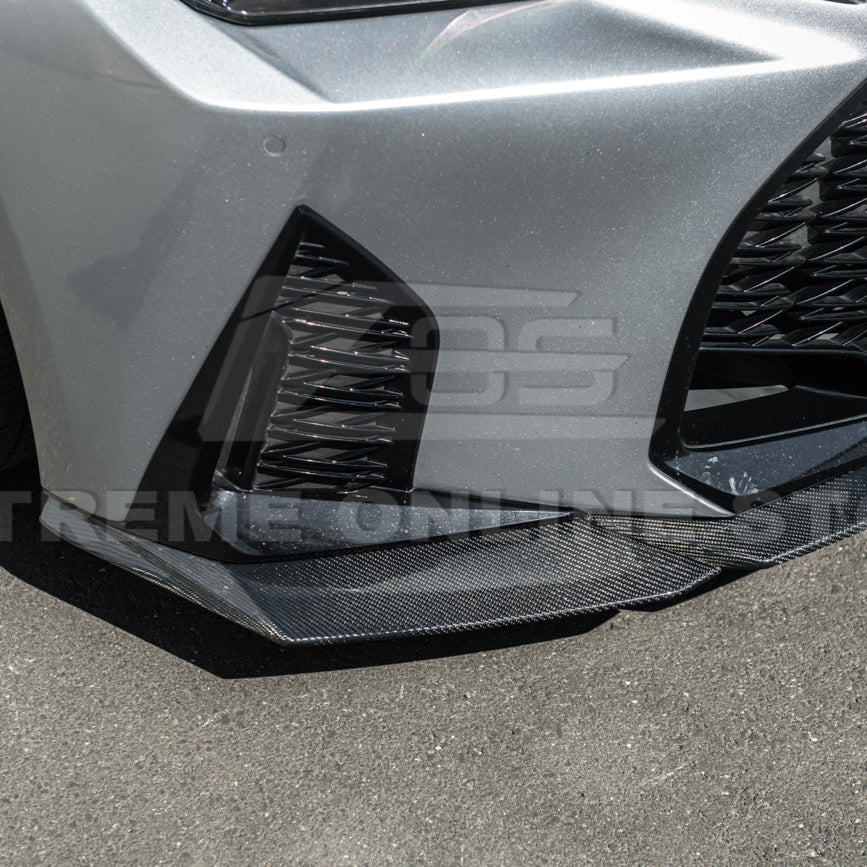 2021+ Lexus IS - Carbon Fiber Novel Style Front Lip Splitter & Side Skirts
