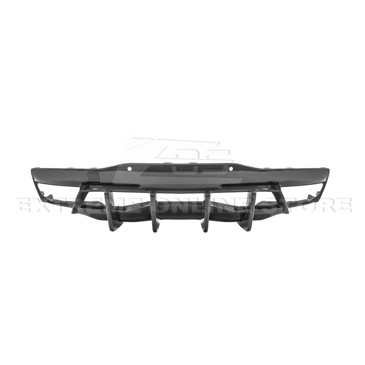 2020+ Corvette C8 And ERAY Rear Bumper Diffuser Quad Exit - Carbon Fiber