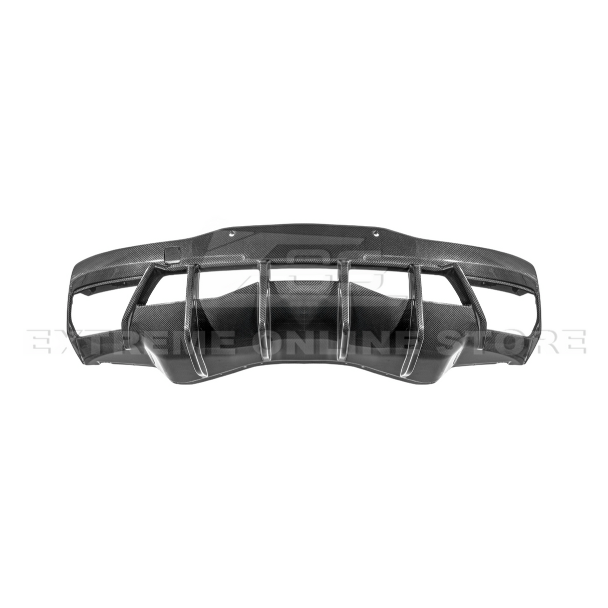 2020+ Corvette C8 And ERAY Rear Bumper Diffuser Quad Exit - Carbon Fiber