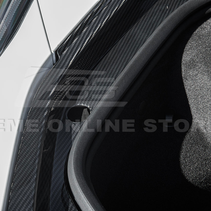 Corvette C8 DRY CARBON FIBER Front Trunk Trim Cover Kit