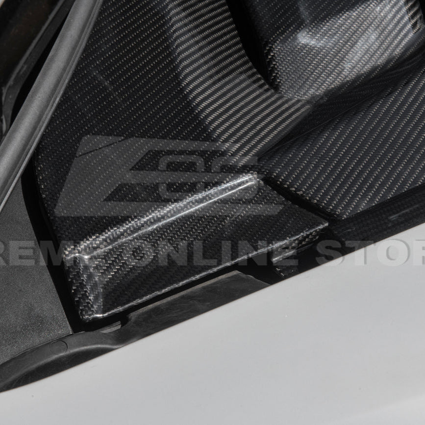 Corvette C8 DRY CARBON FIBER Front Trunk Trim Cover Kit