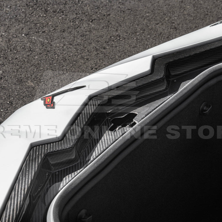 Corvette C8 DRY CARBON FIBER Front Trunk Trim Cover Kit
