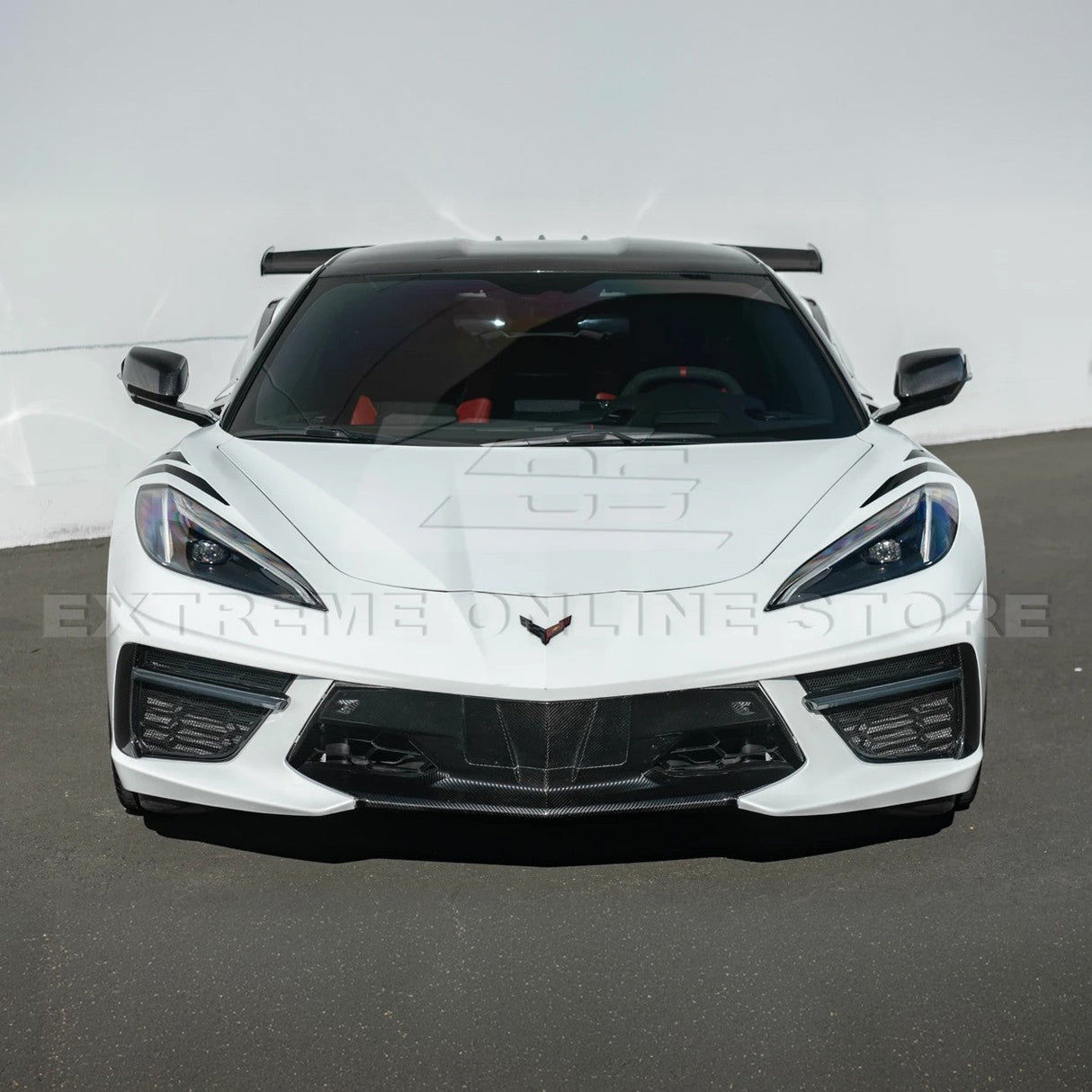 2020+ Corvette C8 Carbon Fiber Sequential LED DRL Light Bar Bezel Insert