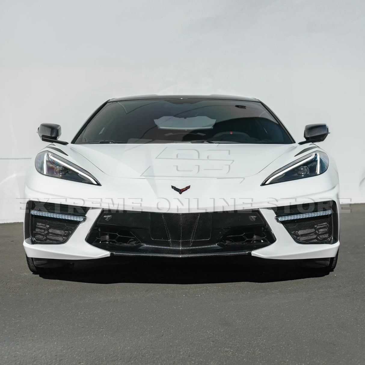 2020+ Corvette C8 Carbon Fiber Sequential LED DRL Light Bar Bezel Insert