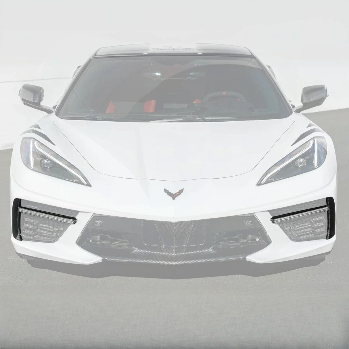 2020+ Corvette C8 Carbon Fiber Sequential LED DRL Light Bar Bezel Insert