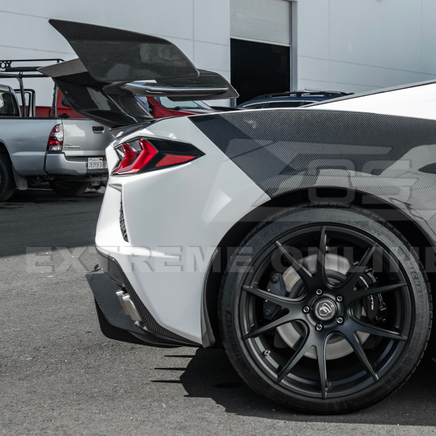 2020+ Corvette C8 And ERAY Rear Bumper Diffuser Quad Exit - Carbon Fiber