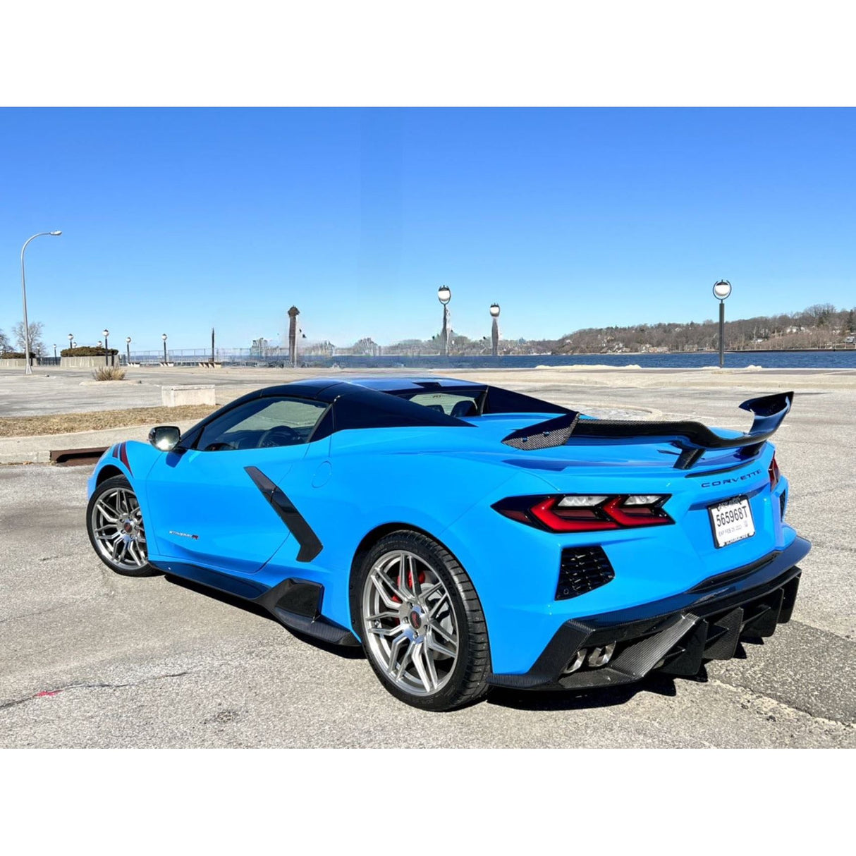 2020+ Chevrolet Corvette C8 - Z07 Style High Wing Dry Carbon