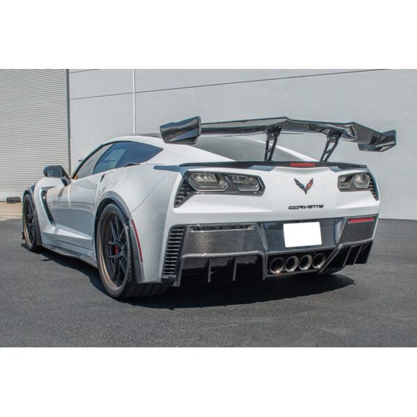 Corvette C7 GM Factory Package Carbon Fiber Rear Bumper Diffuser