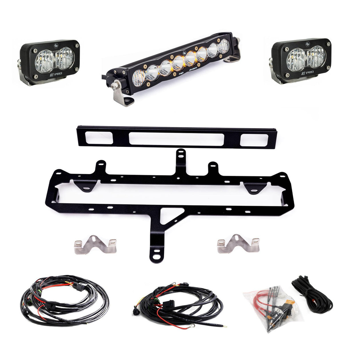 Baja Designs 2024+ Toyota Tacoma (Incl. TRD Pro) 10in S8/S2 Pro Grille Kit - Clear