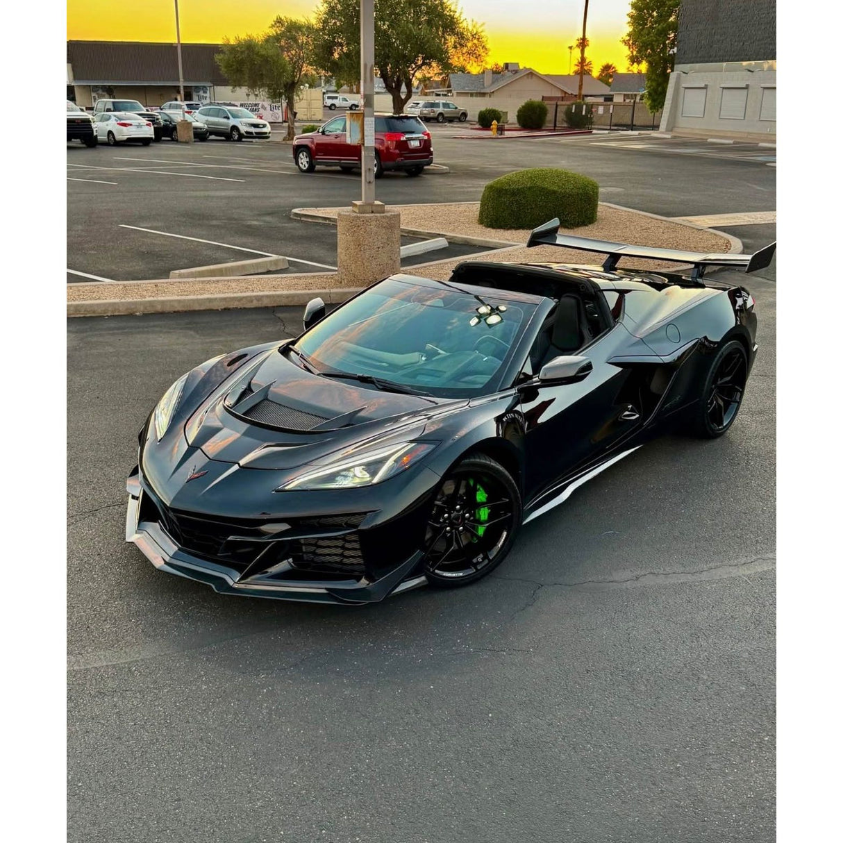 2020-2026 Corvette C8 Type-ZR1 Double Sided Carbon Fiber 2pc Hood For Stingray/Z06/E-Ray