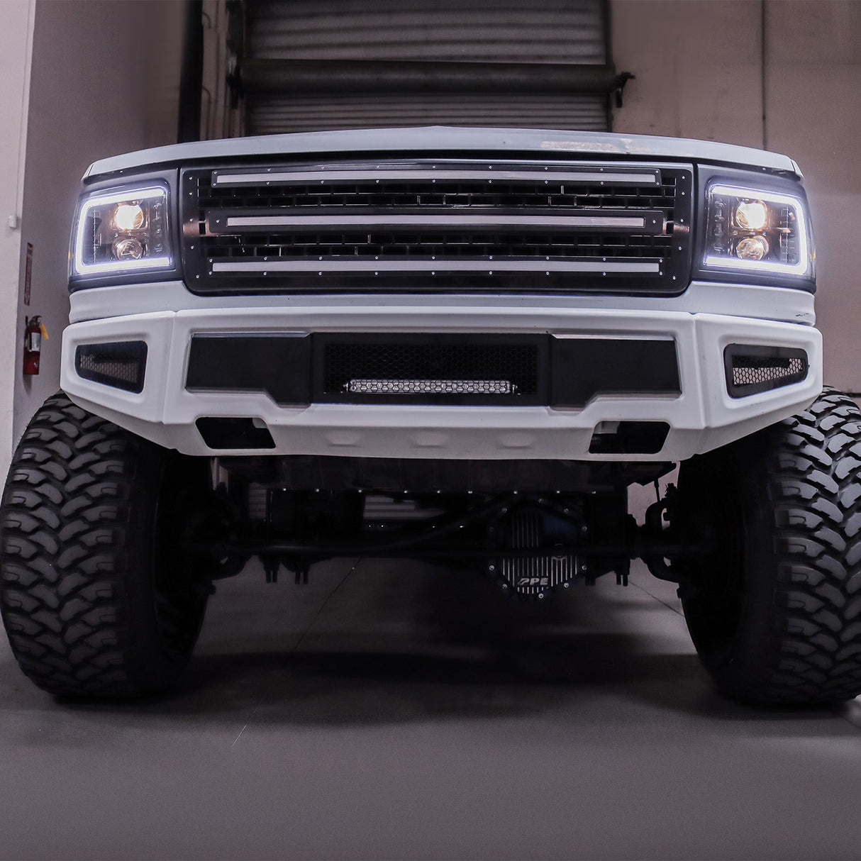 92-96 Ford F-Series/Bronco LED Projector Headlights Alpha-Black | AlphaRex