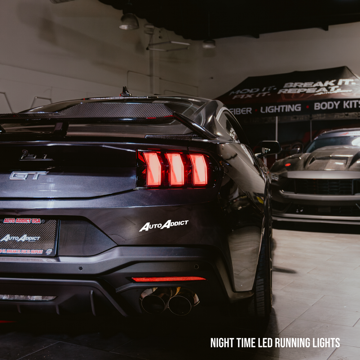 2024+ Ford Mustang S650 Euro Style Taillights Amber Turn Signal Sequential