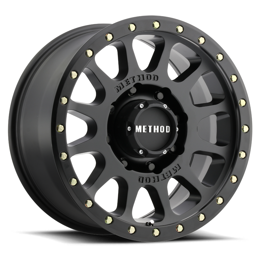 Matte Black MR305 NV HD Off-Road Wheels.