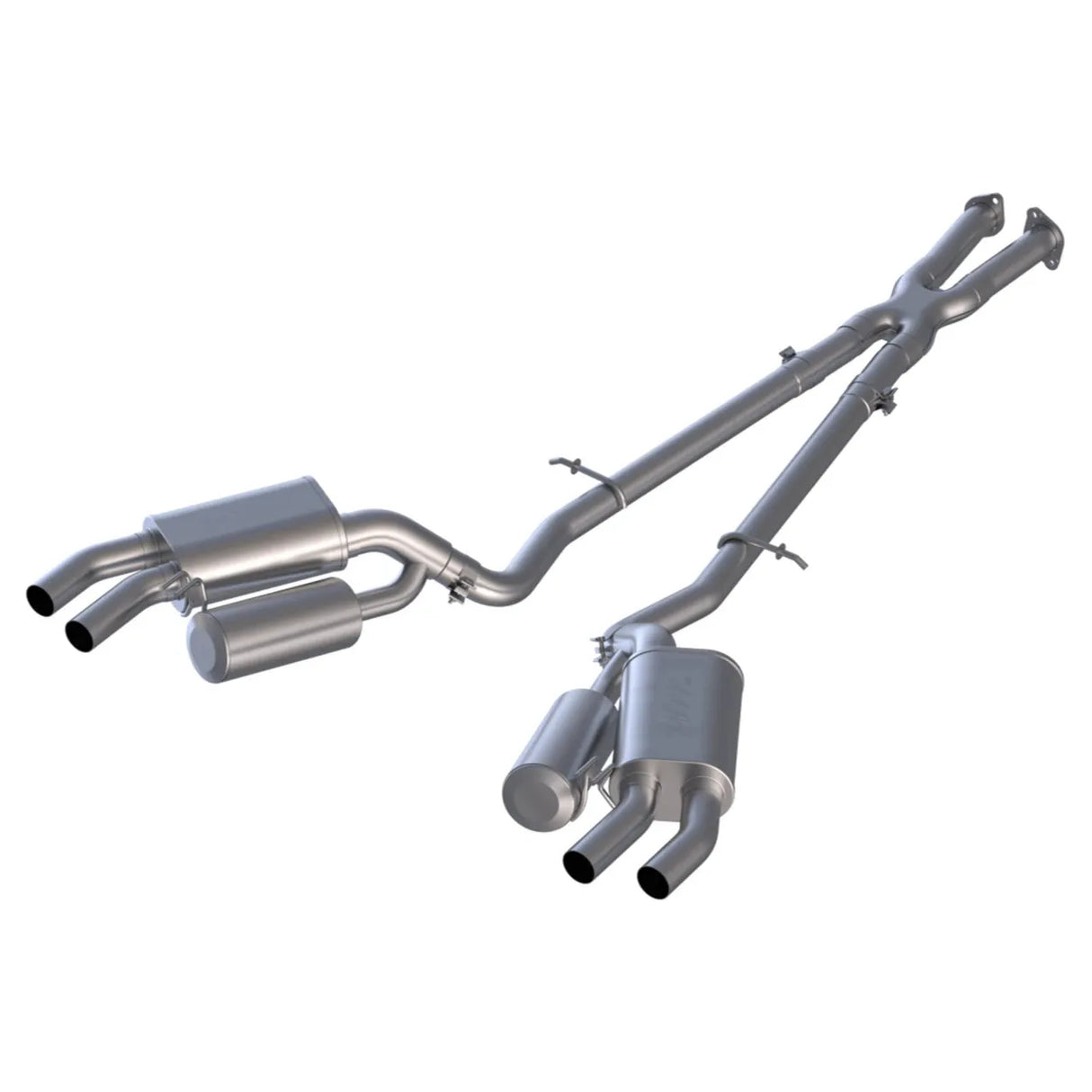 2.5" Cat Back, Dual Rear Exit, AL Kia Stinger 3.3L RWD/AWD 2018 - 2021