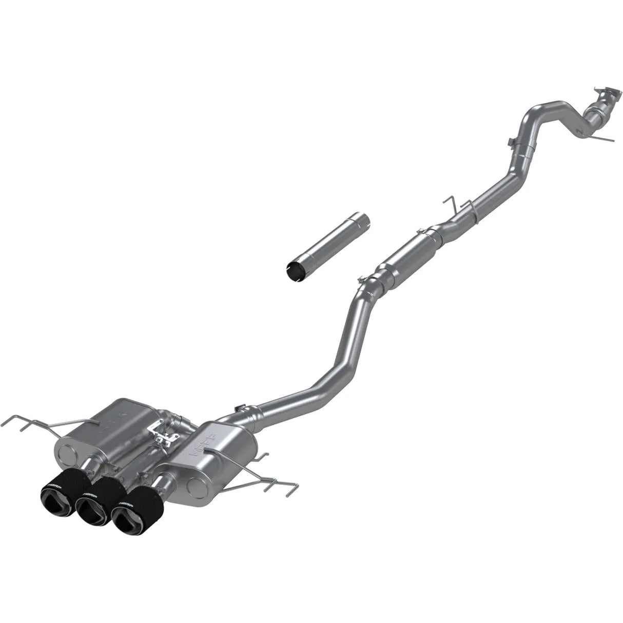3” Cat-Back, 2023-2024 Honda Civic Type R 2.0L, Triple Center Outlet, w/ Carbon Fiber Tips