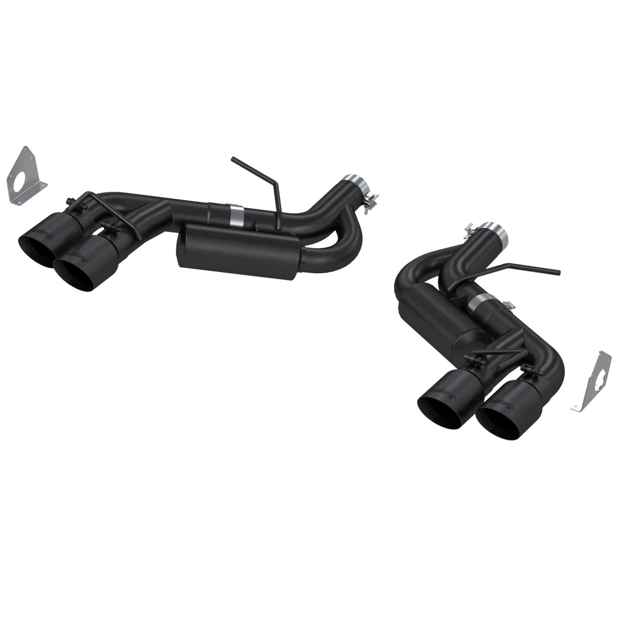 3" Dual Axle Back, Quad Tips, Black Coated, Chevy Camaro SS & ZL1 6.2L 2016 - 2024