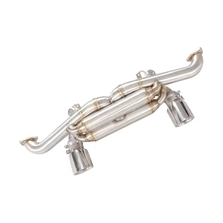 Porsche GT4/GT4RS Stain Less Steel Valved Exhaust System With Muffler
