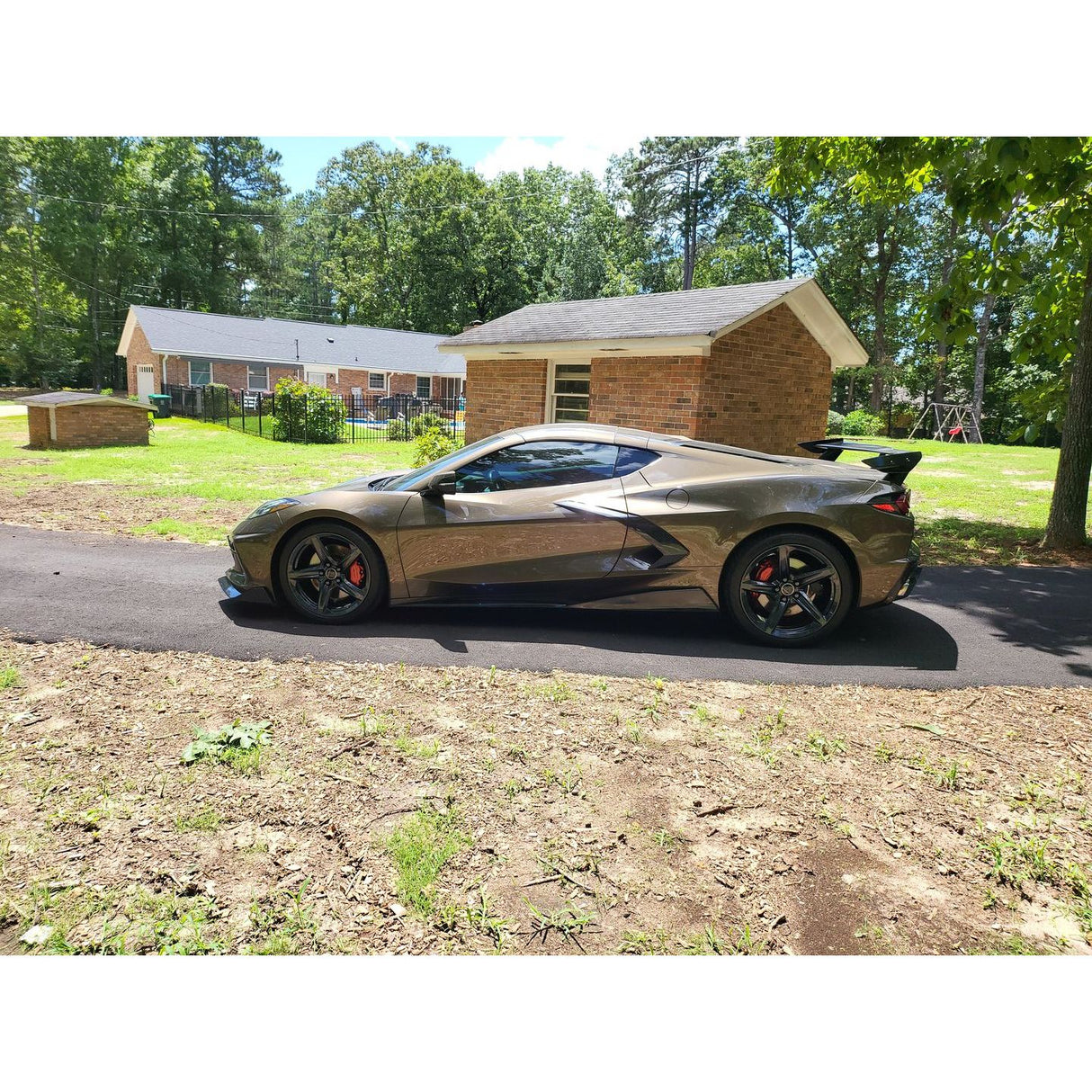 2020-2026 Chevrolet C8 Corvette - 5VM FRONT SPLITTER (2-PIECE VERSION) & SIDE SKIRTS