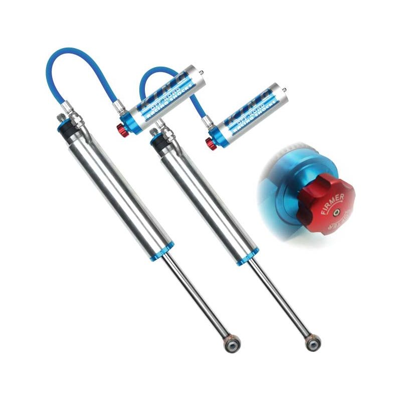 King Shocks 2005+ Toyota Tacoma (6 Lug) Rear 2.5 Dia Remote Reservoir Shock w/Adjuster (Pair)