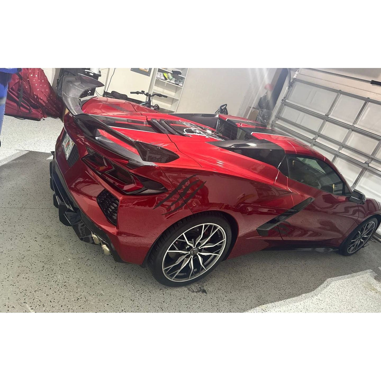 2020+ Chevrolet Corvette C8 - Z07 Style High Wing Carbon Flash