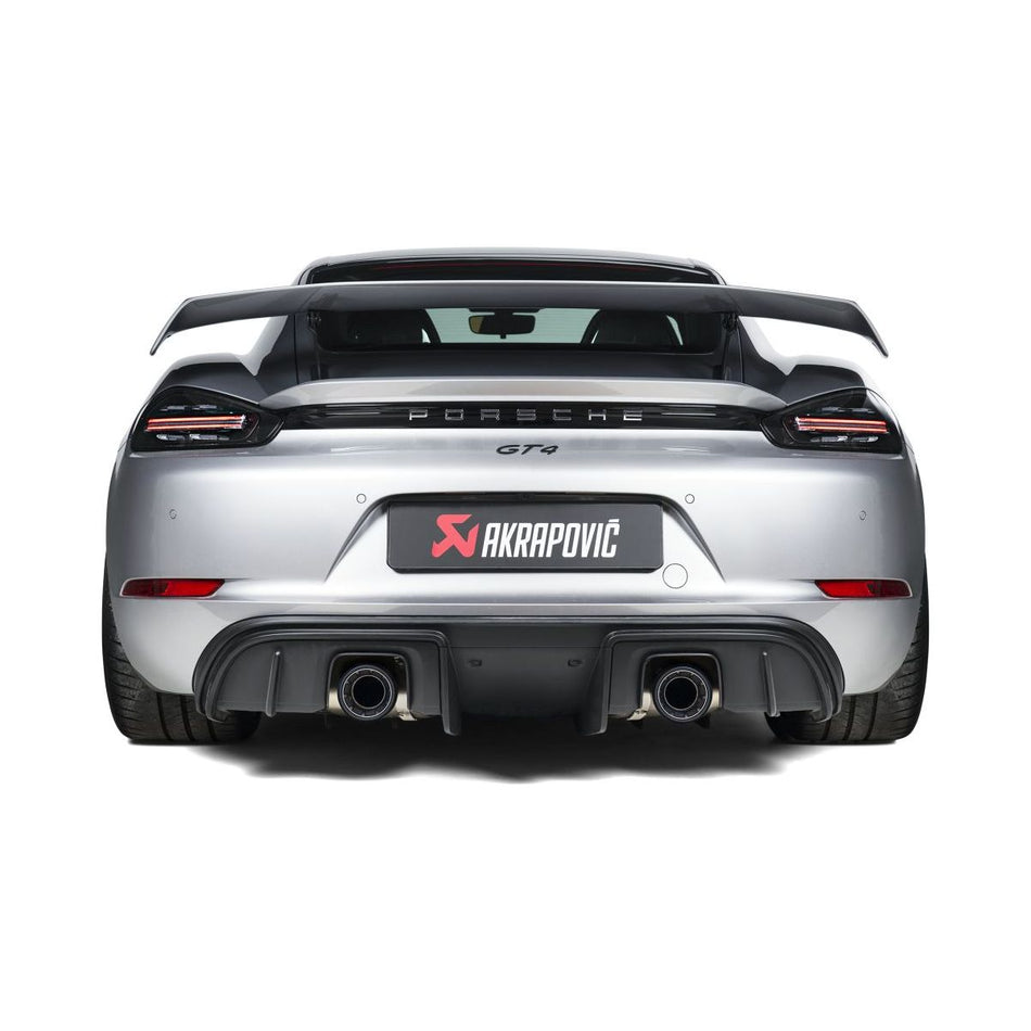 Akrapovic 2020+ Porsche Cayman GT4 (718) Slip-On Line (Option 2) w/Titanium Tips