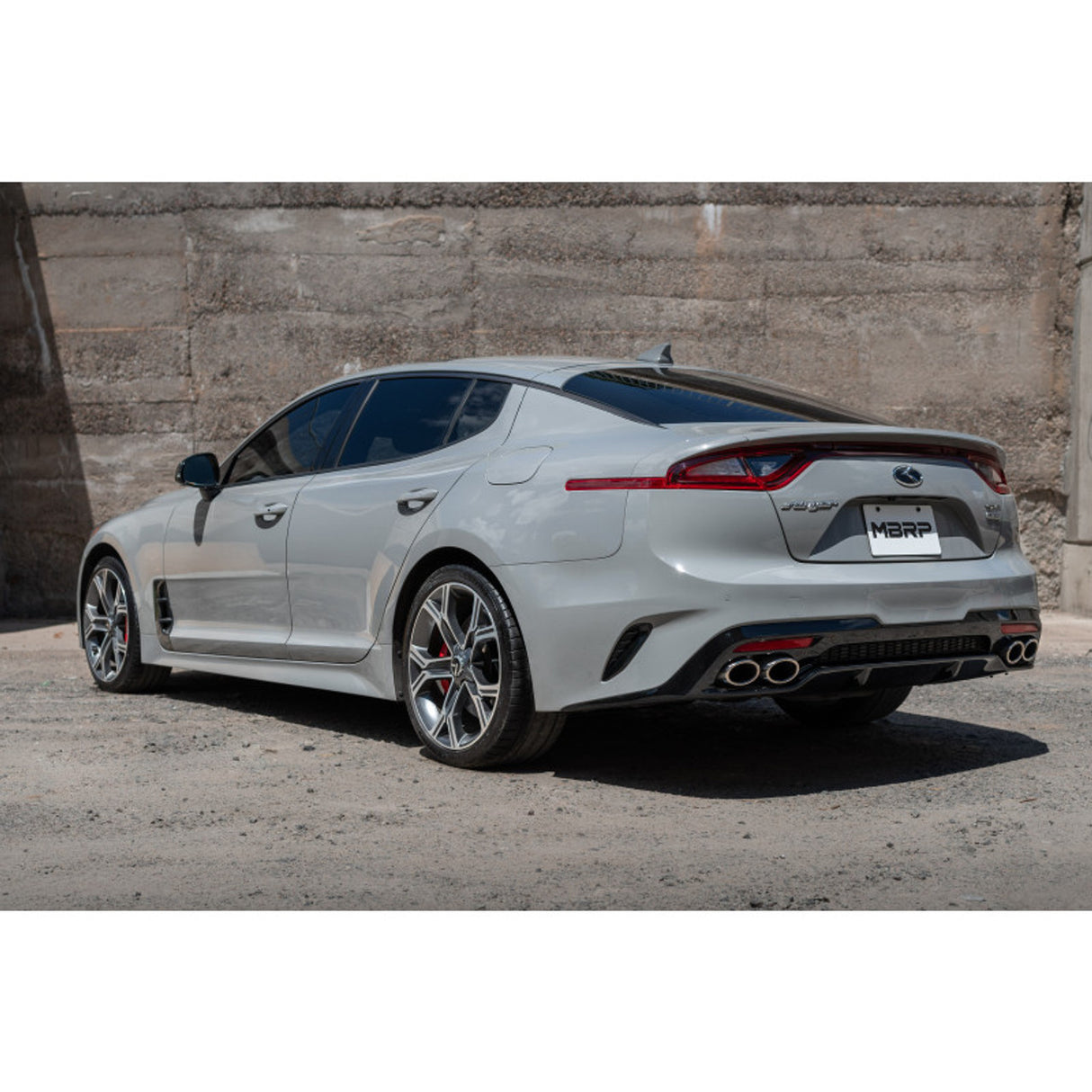 2.5" Cat Back, Dual Rear Exit, AL Kia Stinger 3.3L RWD/AWD 2018 - 2021