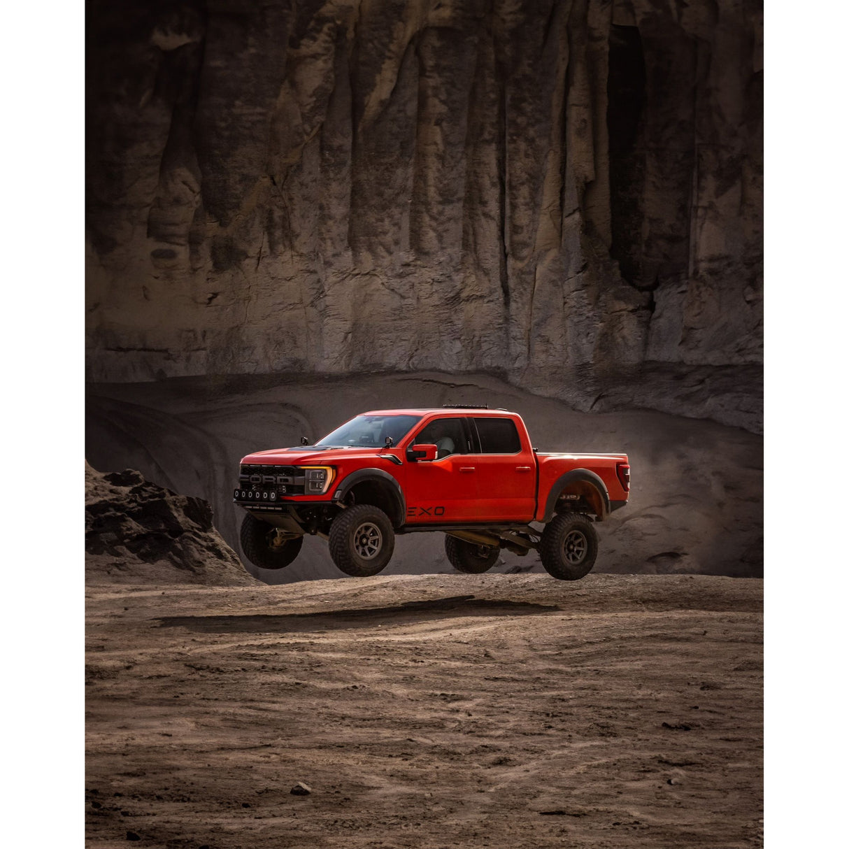 ICON 2021-2023 Ford F-150 Raptor Billet Upper Control Arm w/ Delta Joint Pro Kit Front View