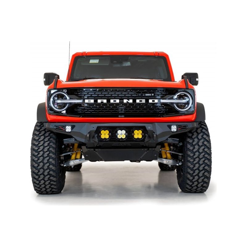 Addictive Desert Designs 21-22 Ford Bronco Bomber Front Bumper (w/ 3 Baja Designs LP4 Mounts)