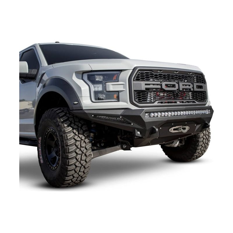 Addictive Desert Designs 17-18 Ford F-150 Raptor Stealth Fighter Front Bumper w/ Winch Mount