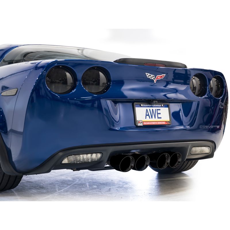 AWE Tuning C6 Chevrolet Corvette Z06/ZR1 Touring Edition Axle-back Exhaust w/ Diamond Black Tips