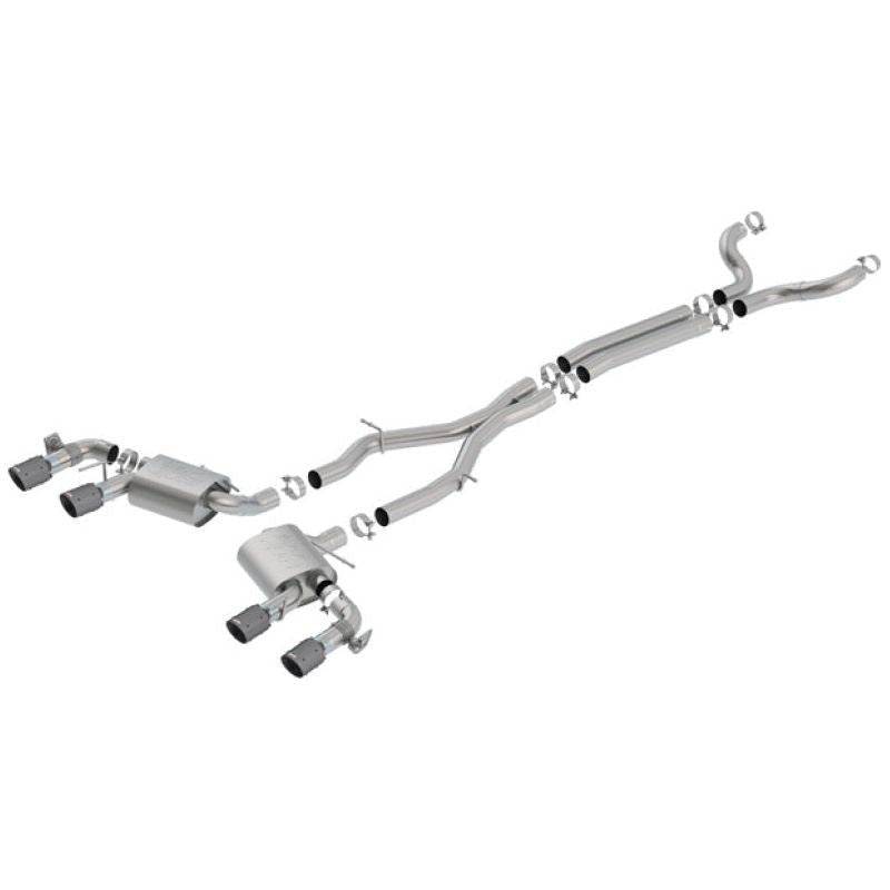 Borla 17-18 Chevrolet Camaro ZL1 6.2L V8 Atak Catback Exhaust w/ Dual Mode Valves CF Black Anod