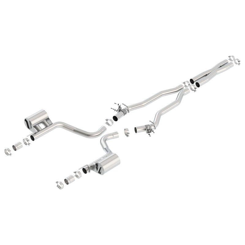 Borla 2015 Dodge Challenger Hellcat 6.2L V8 ATAK Catback Exhaust No Tips Factory Valance