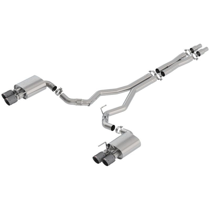 Borla 2018 Ford Mustang GT 5.0L AT/MT 3in Atak Catback Exhaust w/ Valves (Carbon Fiber Black Tip)