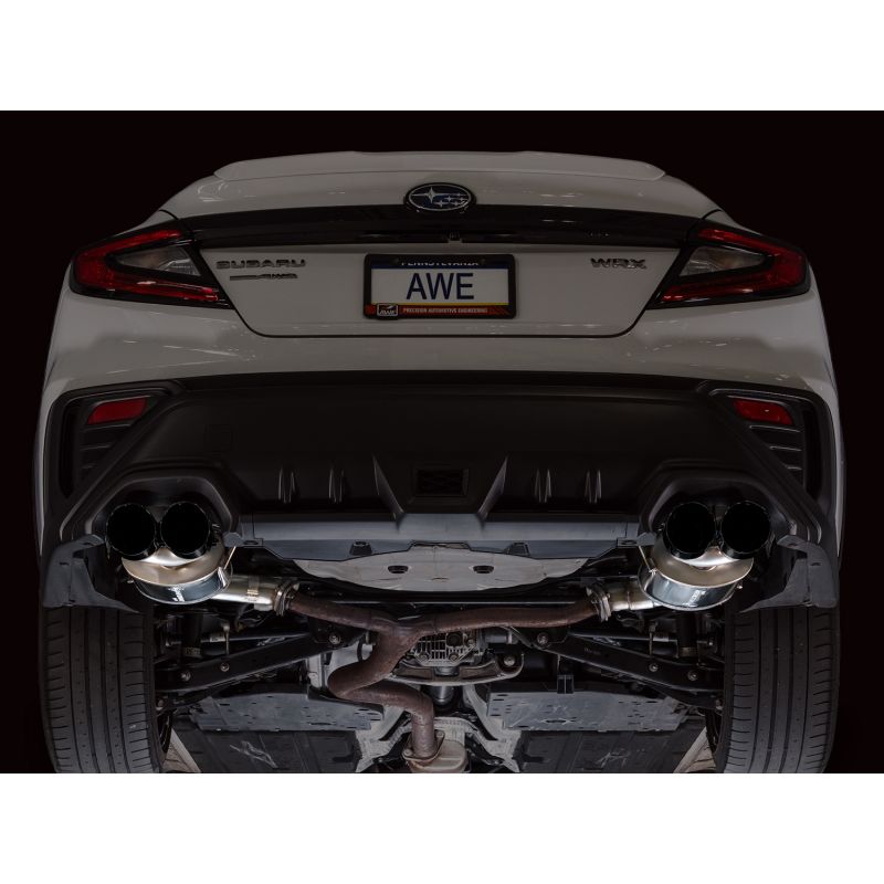 AWE Tuning 22-25 Subaru VB WRX Touring Edition Axleback Exhaust - Diamond Black Tips