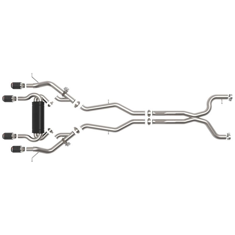 aFe MACHForce XP Exhausts Cat-Back SS 19-21 BMW M2 Competition L6-3.0L w/Carbon Tips