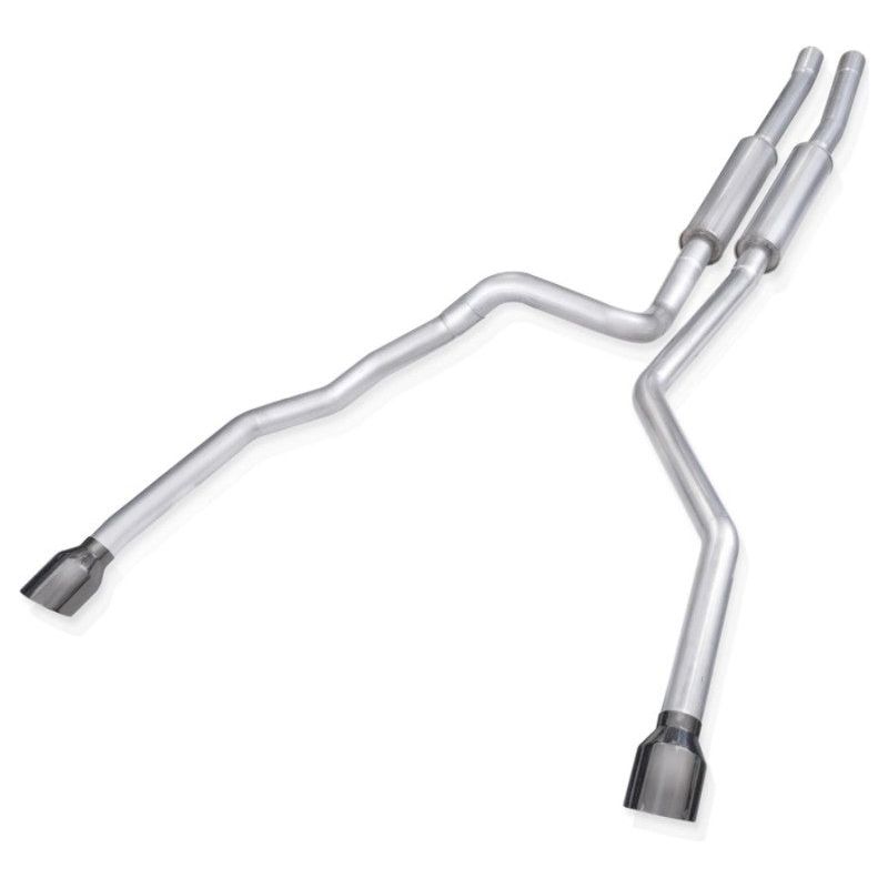 Stainless Works 2021 Ram TRX 6.2L Legend Catback w/ Black Chrome Tips