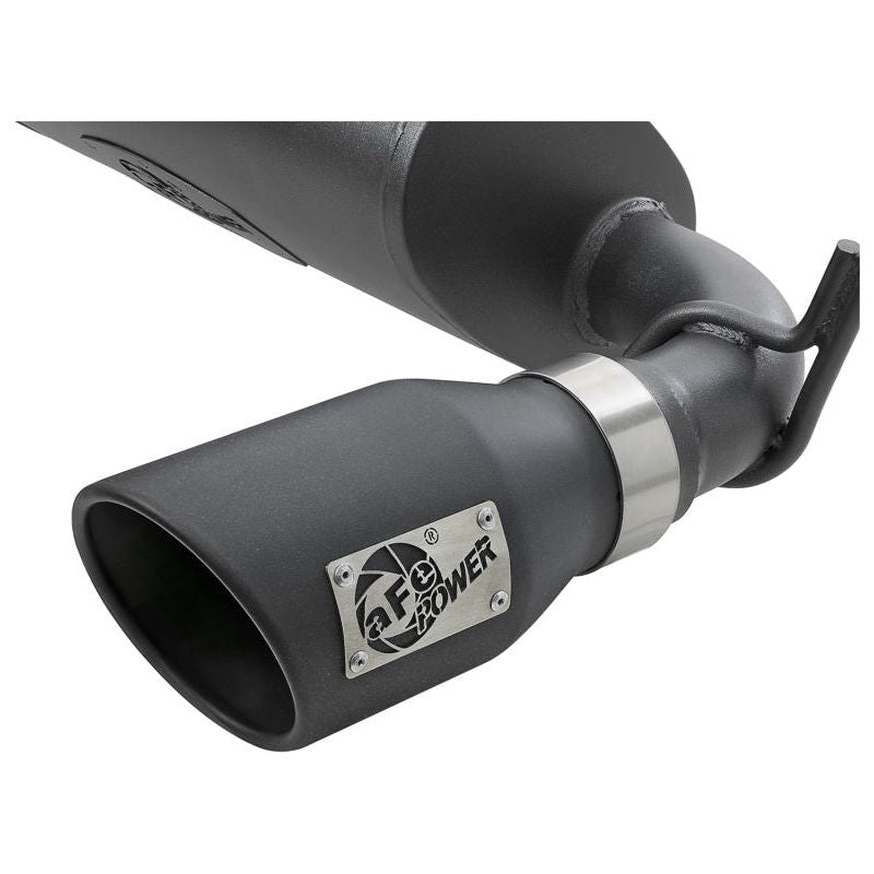 aFe Rebel Series 2.5in 409 SS Cat-Back Exhaust w/ Black Tips 2007+ Jeep Wrangler (JK) V6 3.6L/3.8L