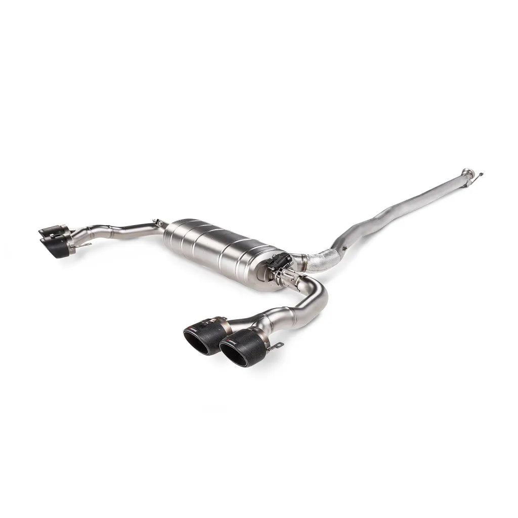 Akrapovic 2024+ Mercedes-AMG CLA 45 / CLA 45 S (C118/x118) Evo Line Cat Back (Titanium) w/ CF Tips